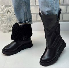 Зимові жіночі черевики з відворотами з овчини OVADI 1-3, 41, зима, набивна вовна