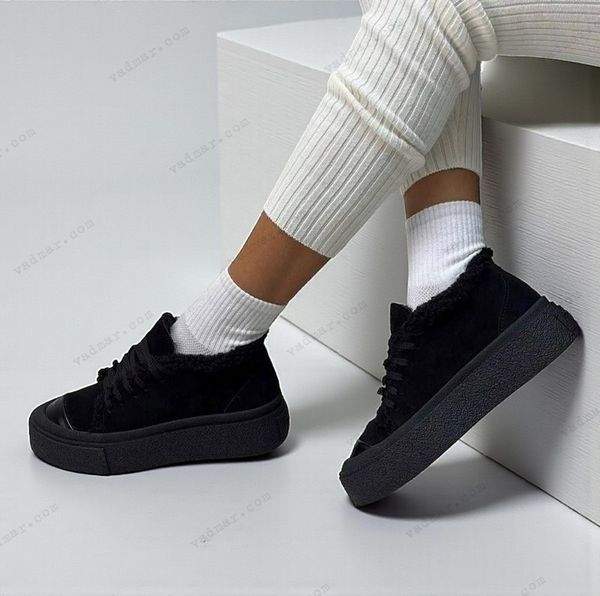 Женские зимние кроссовки на платформе натуральная замша NANA 1-4 23554-36 фото