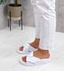 Женские шлепки белые натуральная кожа NINE 1-2 13730-40 фото 3
