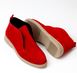 Жіночі черевики червоні на низькому ходу натуральна замша KOSA 1-6, 36, зима, набивна вовна