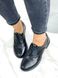 Женские туфли черные на шнурках натуральная кожа DANI 2-1, 41, деми, натуральная кожа