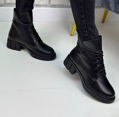Женские ботинки на невысоком каблуке натуральная кожа ALKI 1-1, 41, деми, байка