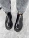 Жіночі черевики чорні на масивній підошві натуральна шкіра PATRI 1-4, 36, зима, набивна вовна