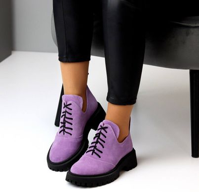 Женские ботинки - туфли натуральная замша NIKOL 1-6, 41, деми, натуральная кожа