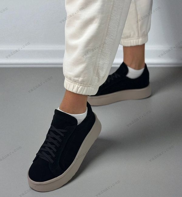 Жіночі кеди на платформа натуральна замша DONARA 1-3 12245-36 фото