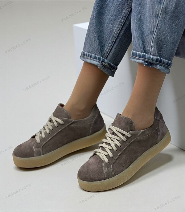 Женские кеды на платформе натуральная замша RAMI 1-2 14582-36 фото