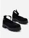 Жіночі туфлі чорні на платформі натуральна замша SOMI 1-1, 36, деми, натуральна шкіра