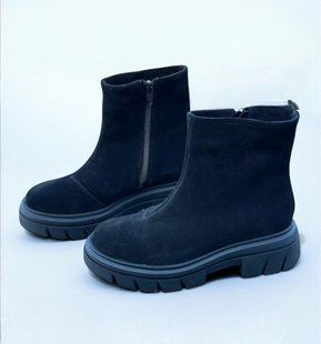 Жіночі черевики челсі на низькому ходу натуральна замша TARA 1-2 25306-36 фото