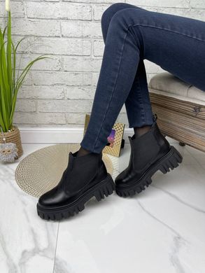 Женские ботинки - челси на платформе натуральная кожа KORA 1-1, 36, зима, набивная шерсть