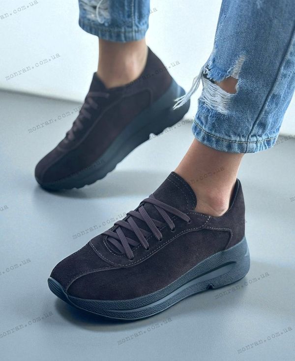Жіночі кросівки на платформі липучках натуральна замша VITAS 1-2 10509 фото