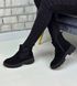 Жіночі черевики челсі на платформі зі шнурками натуральна замша DAFI 1-3, 41, деми, байка