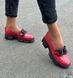 Жіночі туфлі лофери на платформі з ланцюгом натуральна шкіра DEDA 1-3, 36, деми, натуральна шкіра