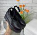 Женские туфли черные на платформе натуральная кожа VIKA 1-2, 36, деми, натуральная кожа