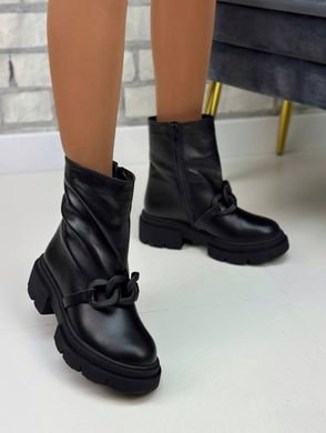 Женские ботинки с цепью на платформе натуральная кожа TONA 1-1, 41, деми, байка