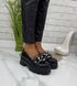 Женские туфли - лоферы на платформе с цепью натуральная кожа RETRO 2-5, 36, деми, натуральная кожа