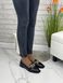 Женские туфли - лоферы с цепью на низком ходу черные натуральная кожа MAXME 1-1, 36, деми, натуральная кожа