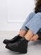 Жіночі черевики - хайтопи чорні на платформі натуральна шкіра TOPI 1-2, 36, зима, набивна вовна