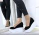 Жіночі туфлі чорні з відкритим носком на танкетці натуральна замша SOLO 2-10, 41, літо, натуральна шкіра