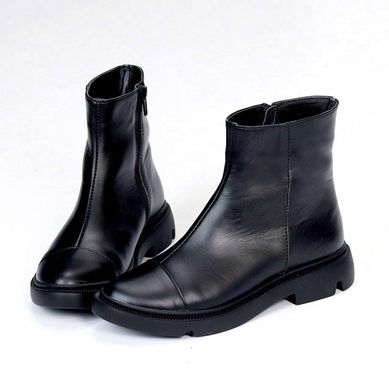 Жіночі челсі черевики на низькому ходу натуральна шкіра RIM 1-1, 36, зима, набивна вовна