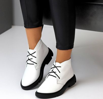 Жіночі черевики на низькому ходу на шнурках натуральна шкіра TIRO 1-1, 41, деми, байка