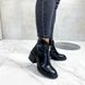 Женские ботинки черные не высокий каблук натуральная кожа MIMI 1-3, 41, деми, байка