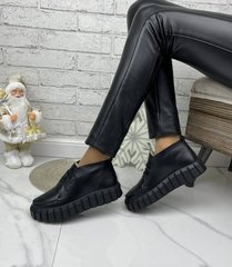 Женские ботинки на платформе черные натуральная кожа ALA 1-2, 41, деми, натуральная кожа