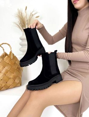 Жіночі черевики з натуральної замша RINO 1-4, 36, зима, набивна вовна