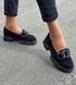 Женские туфли - лоферы на платформе с цепью натуральная замша DEDA 2-1, 41, деми, натуральная кожа