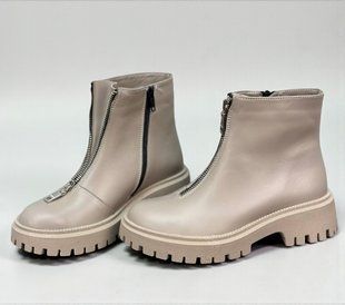 Жіночі черевики із змійкою натуральна шкіра SARA 1-1 13270-41 фото