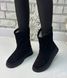 Жіночі зимові чорні чоботи-уггі натуральна замша RIGA 1-2, 41, деми, набивна вовна