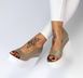 Жіночі босоніжки з відкритим носком на танкетці натуральна шкіра TER 4-1, 41, літо, натуральна шкіра
