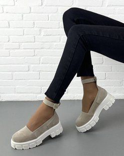 Жіночі туфлі на платформі натуральна замша VIKA 1-3 13591-41 фото