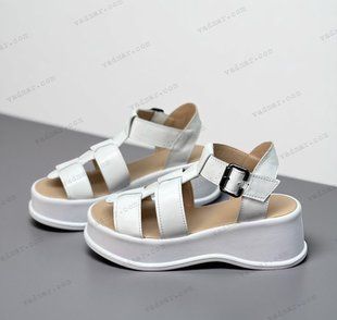 Жіночі босоніжки на платформі натуральна шкіра SONA 1-2 15523 фото