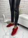 Жіночі туфлі на низькому ходу червоні натуральна замша MAVI 1-3, 41, деми, натуральна шкіра