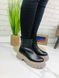 Женские ботинки на платформе черные натуральная кожа SOTA 1-3, 36, зима, набивная шерсть