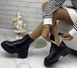 Жіночі черевики на шнурках на високій платформі натуральна шкіра SOFAT 1-2, 41, деми, байка