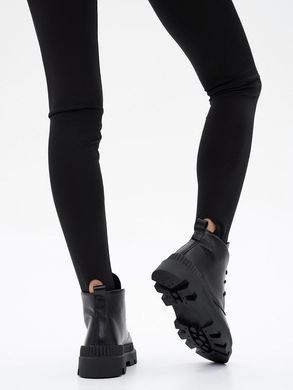 Жіночі черевики на платформі на шнурках натуральна шкіра KIRAT 1-4, 36, зима, набивна вовна