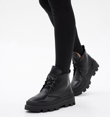 Женские ботинки на платформе на шнурках натуральная кожа KIRAT 1-4, 41, деми, байка