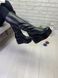 Жіночі чоботи чорні на танкетці з натуральної шкіри MIRANDA 1-2, 36, зима, набивна вовна