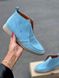 Женские ботинки - лоферы на низком ходу натуральная замша DOMI 2-9, 36, деми, натуральная кожа