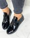 Жіночі туфлі чорні на низькому ходу натуральний лак KENYA 1-5, 36, деми, натуральна шкіра