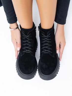 Жіночі черевики на шнурках на платформі натуральна замша GAG 1-2, 36, зима, набивна вовна