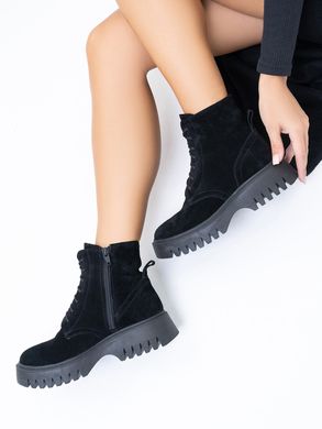 Женские ботинки на шнурках на платформе натуральная замша GAG 1-2, 36, зима, набивная шерсть