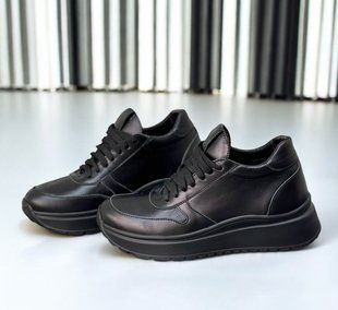 Жіночі кросівки на платформі натуральна шкіра RALI 1-3 11187-41 фото