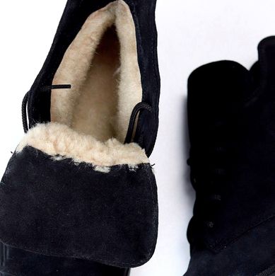 Женские ботинки на невысоком каблуке натуральная замша MANI 1-2, 41, деми, байка