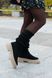 Жіночі чоботи з трикотажним Довяз натуральна замша LOCANA 1-2, 41, деми, байка