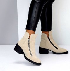 Женские ботинки не высокий каблук натуральная замша DORI 2-1, 41, зима, набивная шерсть