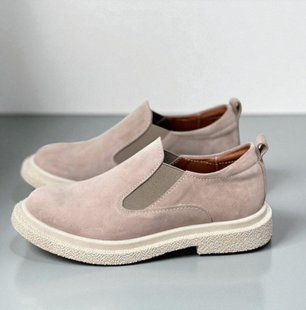 Жіночі туфлі - лофери на платформі натуральна замша SANA 1-3 11013-36 фото