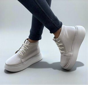 Женские ботинки - хайтопы на платформе натуральная кожа NILA 1-2 14882-41 фото