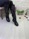 Женские сапоги из натуральной кожи черные без каблука ELEN 2-1, 36, зима, набивная шерсть